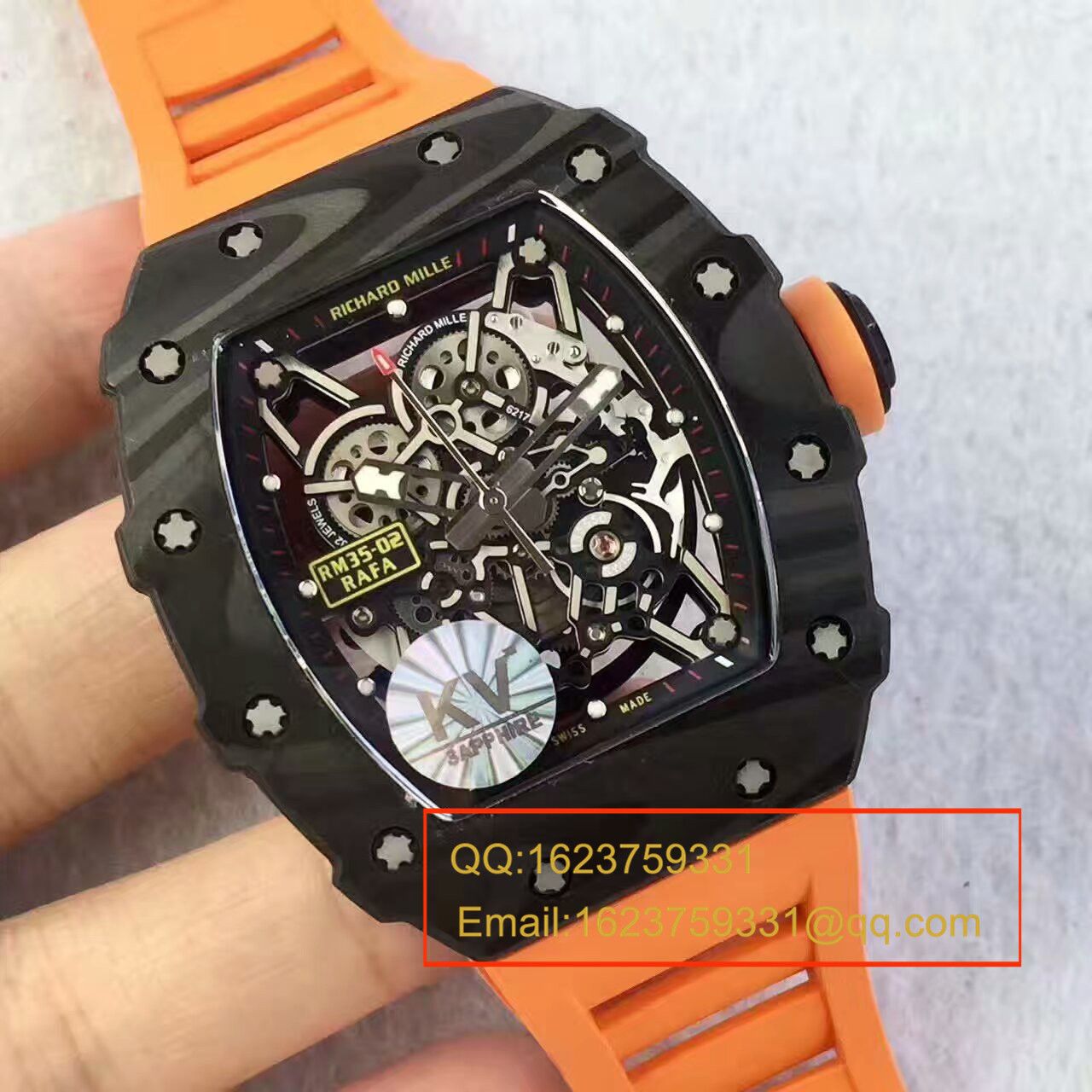 KV新品 RM35-02系列 top 版（纳达尔限量版） carbon fiber 系列最强复刻版本 / RM 035-02