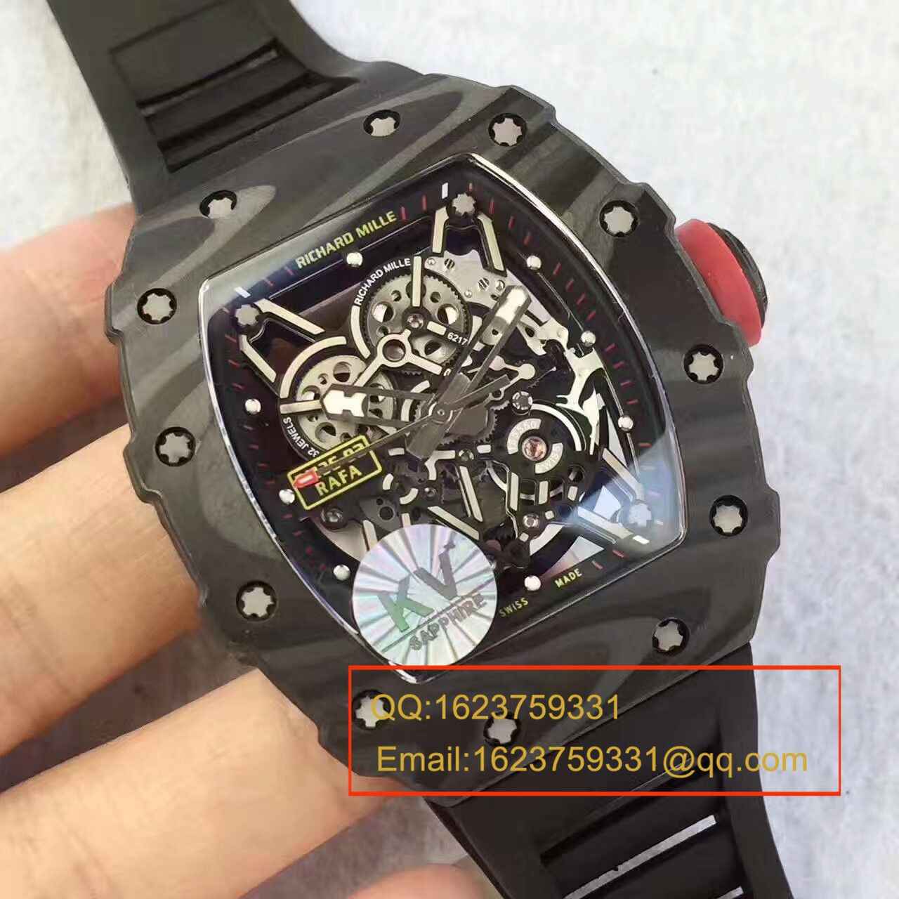 KV新品 RM35-02系列 top 版（纳达尔限量版） carbon fiber 系列最强复刻版本 / RM 035-02