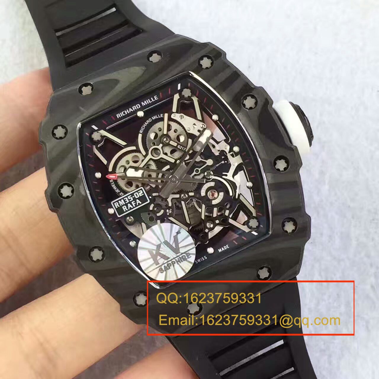 KV新品 RM35-02系列 top 版（纳达尔限量版） carbon fiber 系列最强复刻版本 / RM 035-02