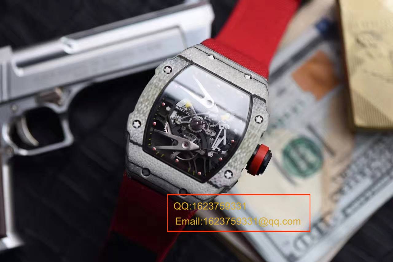 【RM Factory  top 1:1复刻高仿手表】 RICHARD MILLE 首款白色 carbon fiber  wrist watch RM27-02--轻盈如羽毛 / RMBC27-02