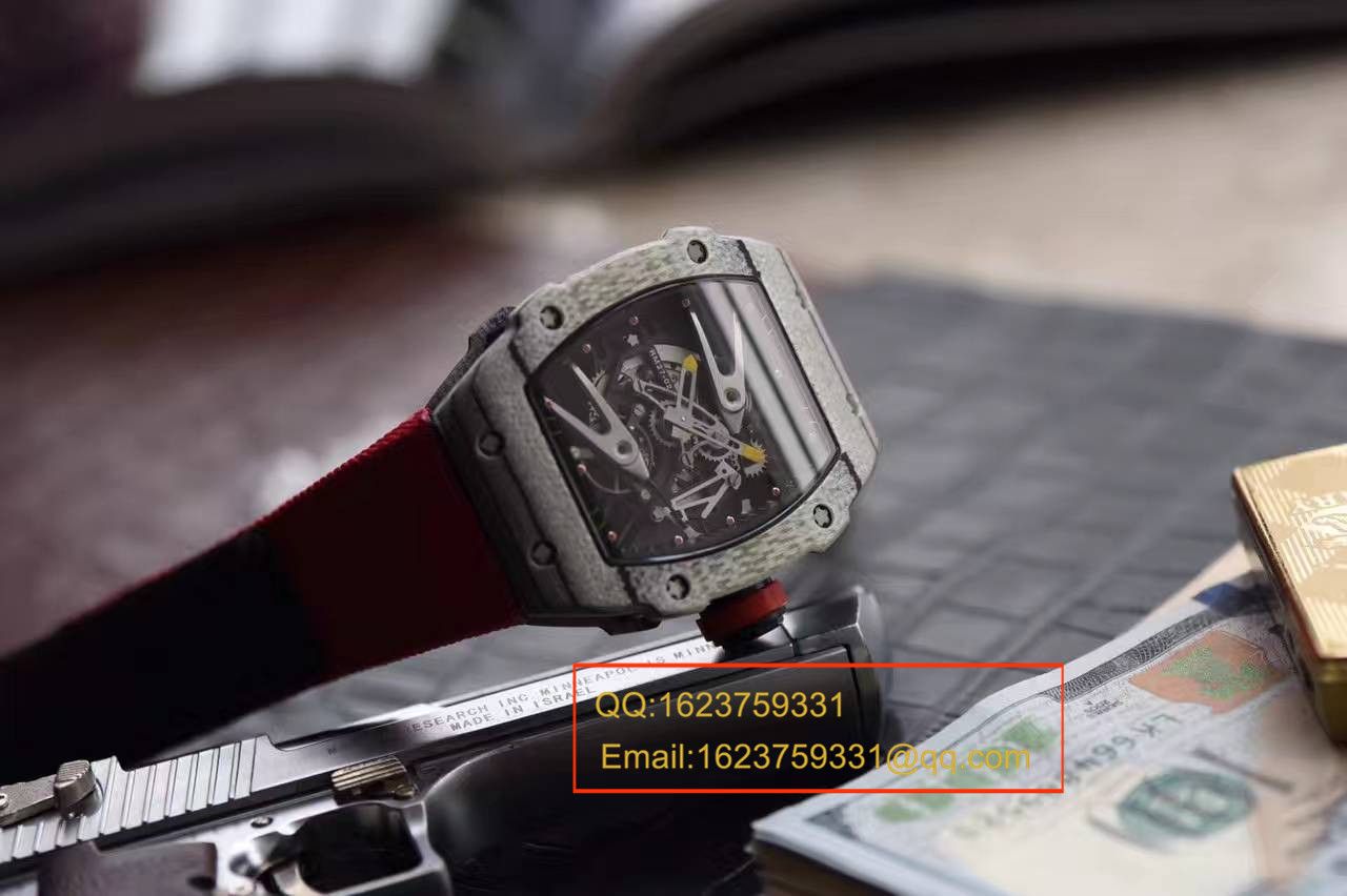 【RM Factory  top 1:1复刻高仿手表】 RICHARD MILLE 首款白色 carbon fiber  wrist watch RM27-02--轻盈如羽毛 / RMBC27-02