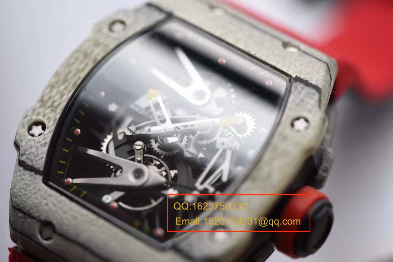 【RM Factory  top 1:1复刻高仿手表】 RICHARD MILLE 首款白色 carbon fiber  wrist watch RM27-02--轻盈如羽毛 / RMBC27-02