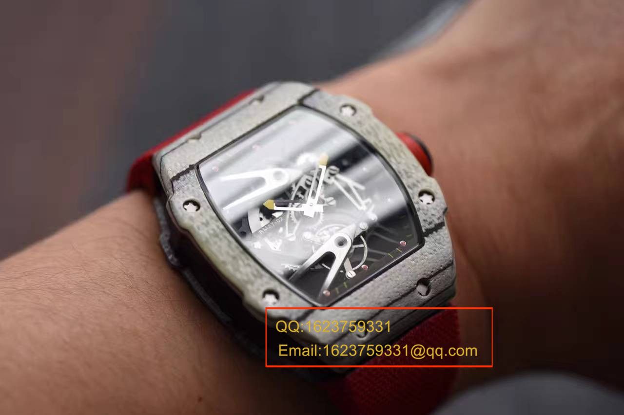 【RM Factory  top 1:1复刻高仿手表】 RICHARD MILLE 首款白色 carbon fiber  wrist watch RM27-02--轻盈如羽毛 / RMBC27-02