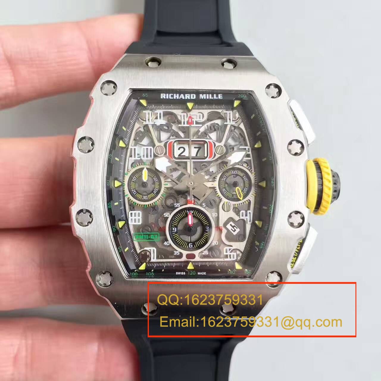 【RM Factory 一比一超A精仿手表】RICHARD MILLE 男士系列RM11-03男士 wrist watch  / RMBE11-03A