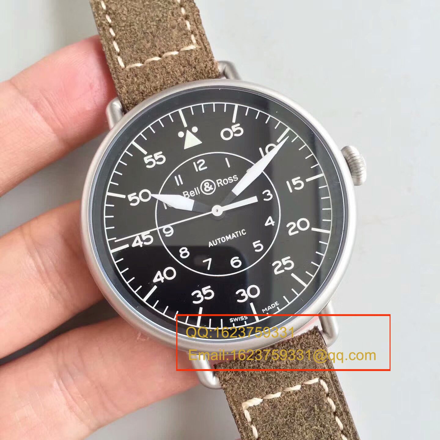 【BR一比一超A复刻手表】 Bell & Ross VINTAGE 系列WW1-92 MILITARY wrist watch  / BLBA017