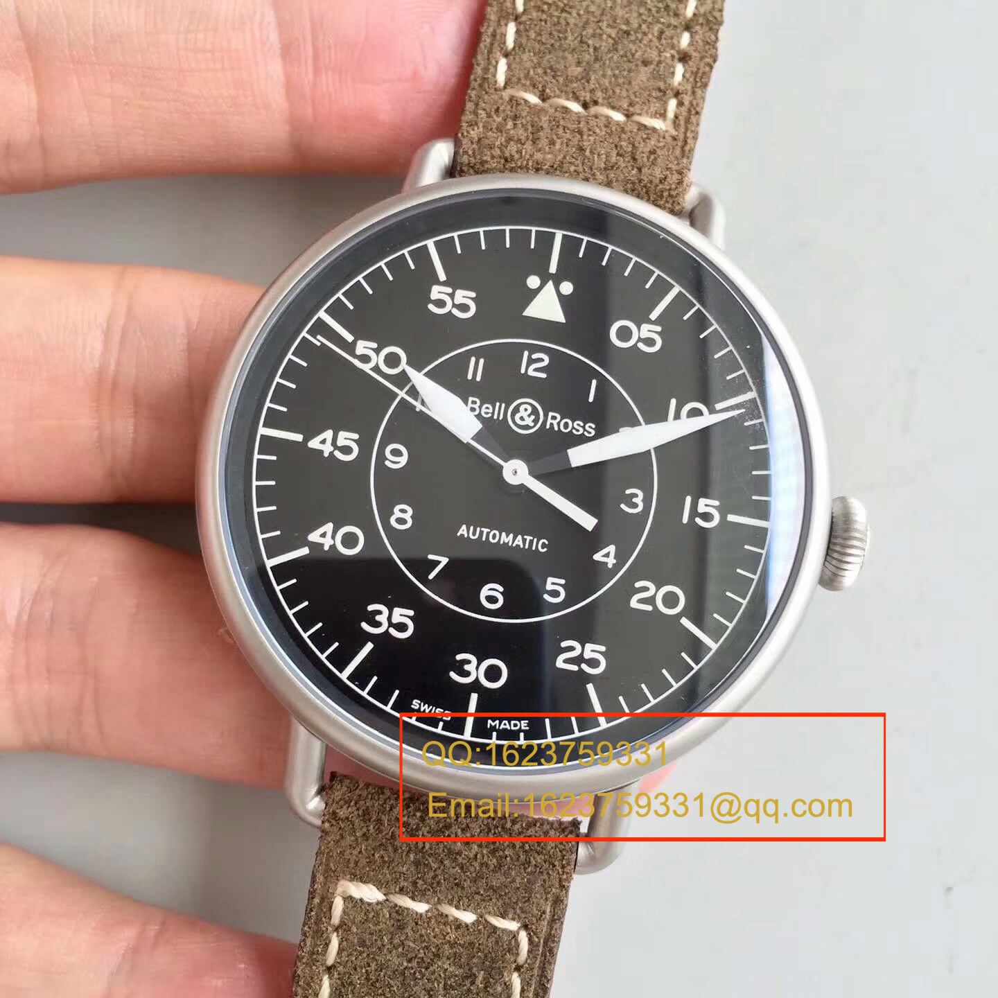 【BR一比一超A复刻手表】 Bell & Ross VINTAGE 系列WW1-92 MILITARY wrist watch  / BLBA017