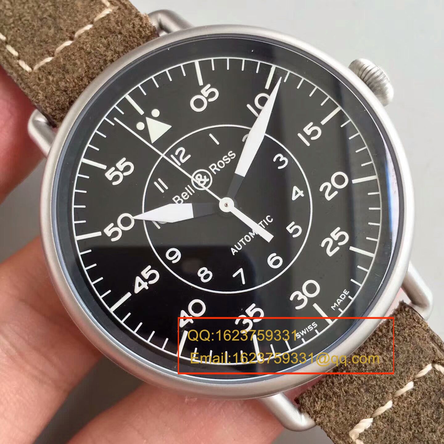 【BR一比一超A复刻手表】 Bell & Ross VINTAGE 系列WW1-92 MILITARY wrist watch  / BLBA017