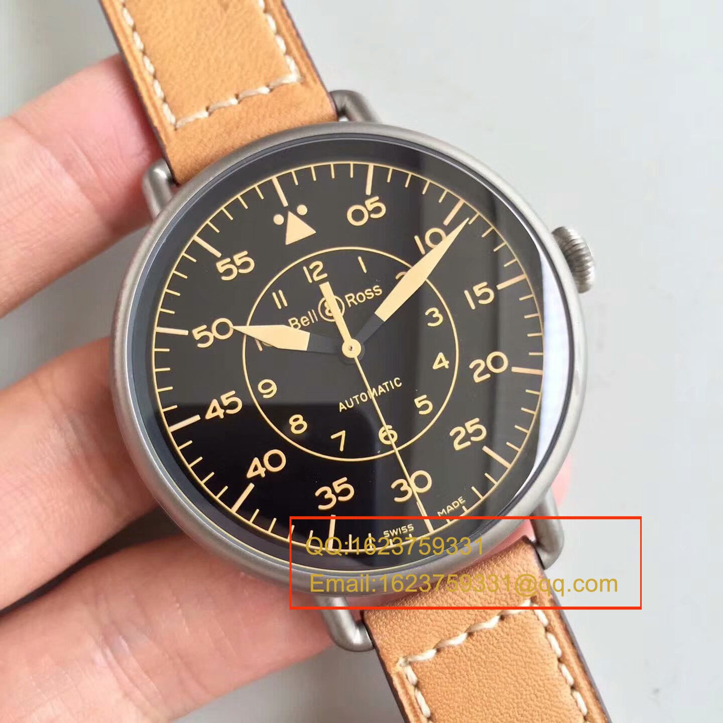 【BR一比一 top 高精仿手表】 Bell & Ross VINTAGE 系列WW1-92 HERITAGE wrist watch  / BLBA018