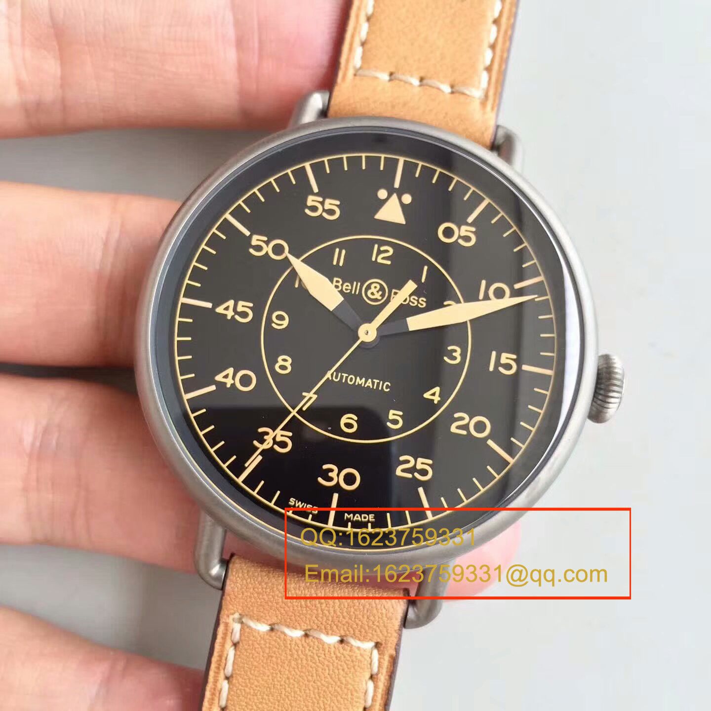 【BR一比一 top 高精仿手表】 Bell & Ross VINTAGE 系列WW1-92 HERITAGE wrist watch  / BLBA018
