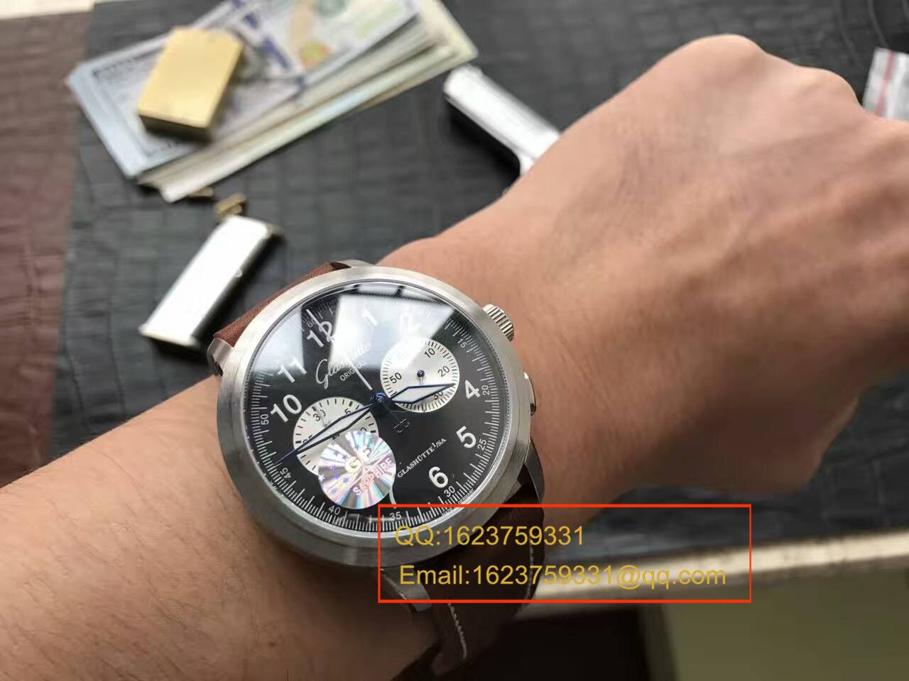 【独家视频测评】GF Factory 1:1超A高仿手表glashuette original原创SENATOR NAVIGATOR系列39-34-07-07-04男表 / GLABA034