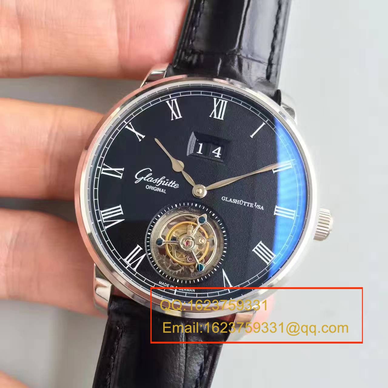【TF Factory 一比一超A高仿手表】glashuette original原创艺术与工艺系列1-94-03-04-04-04 Tourbillon  wrist watch  / GLACH040