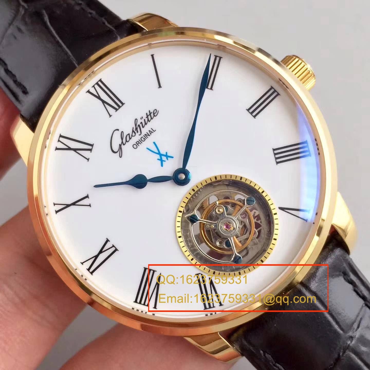 【GF Factory 一比一高仿手表】glashuette original原创议员天文台 wrist watch 系列 94-11-01-01-04 Tourbillon  wrist watch  / GLA038