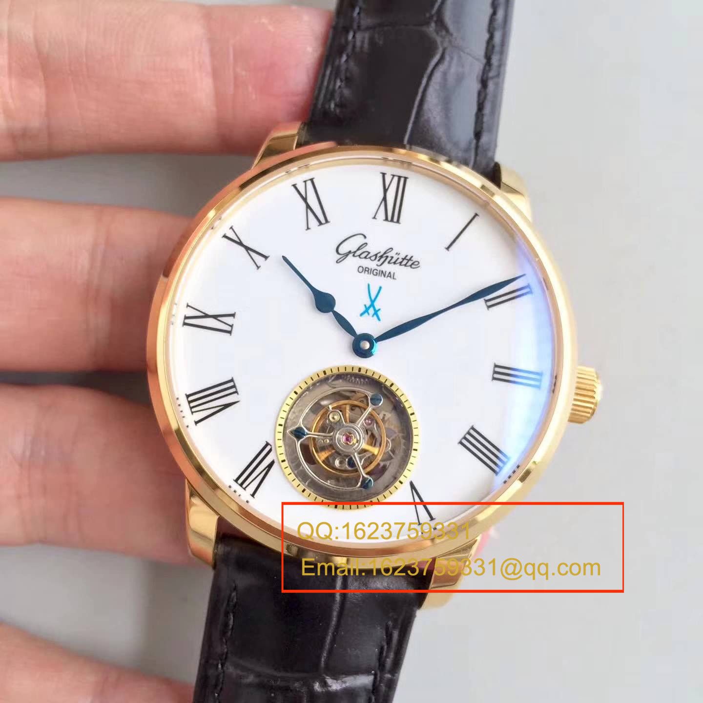 【GF Factory 一比一高仿手表】glashuette original原创议员天文台 wrist watch 系列 94-11-01-01-04 Tourbillon  wrist watch  / GLA038