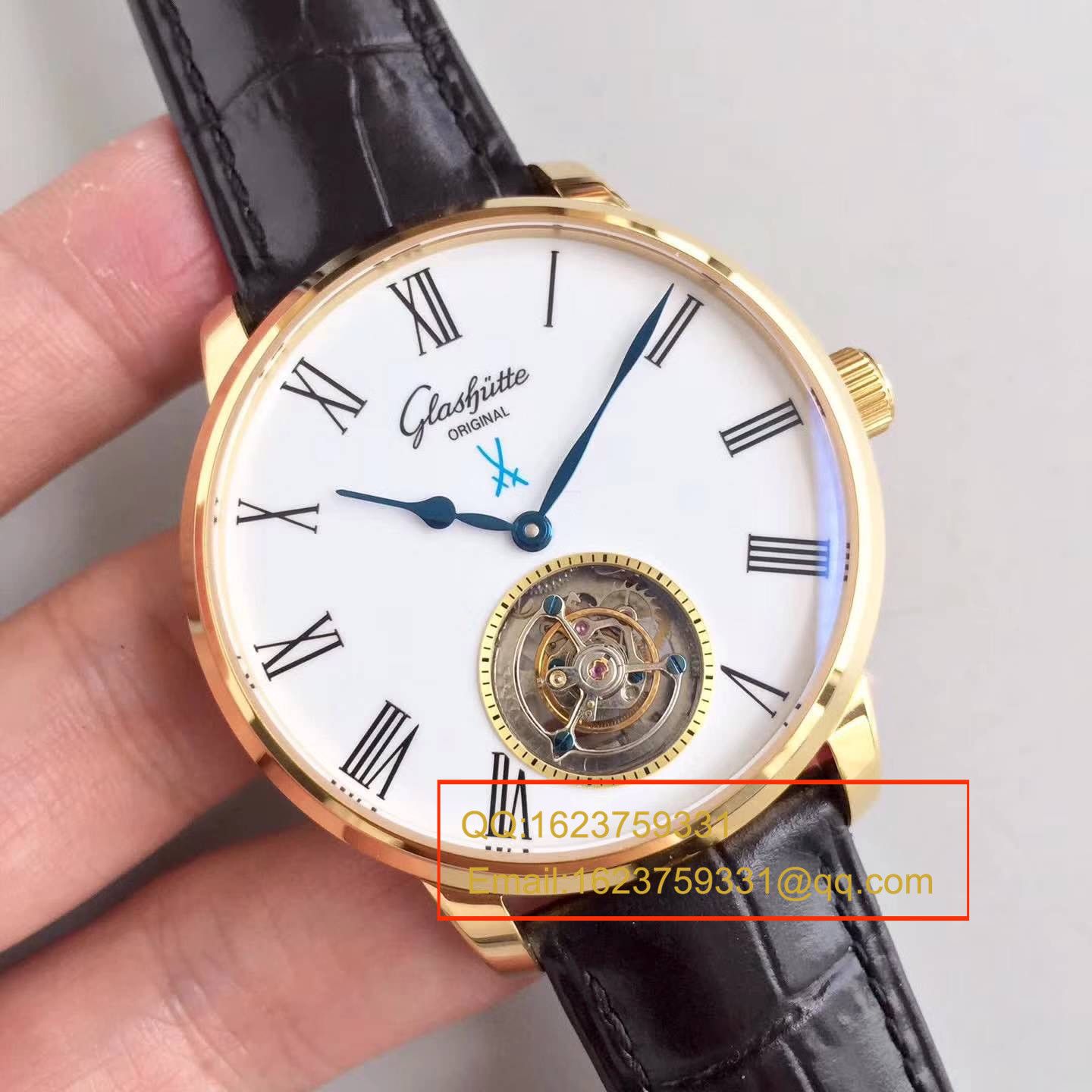 【GF Factory 一比一高仿手表】glashuette original原创议员天文台 wrist watch 系列 94-11-01-01-04 Tourbillon  wrist watch  / GLA038