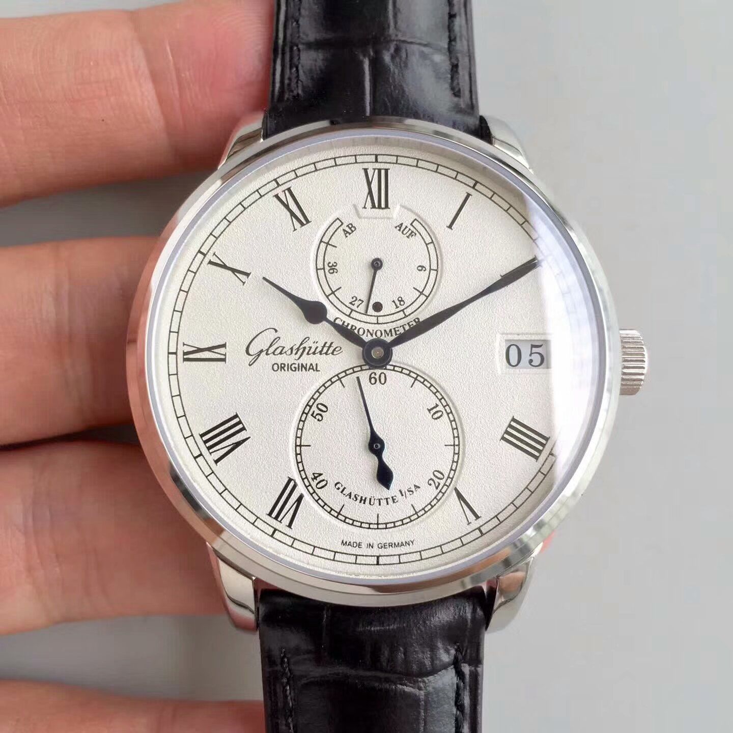 【GF1:1超A高仿手表】glashuette original原创精髓议员天文台 wrist watch 系列 1-58-04-04-04-04 wrist watch  / GLA041