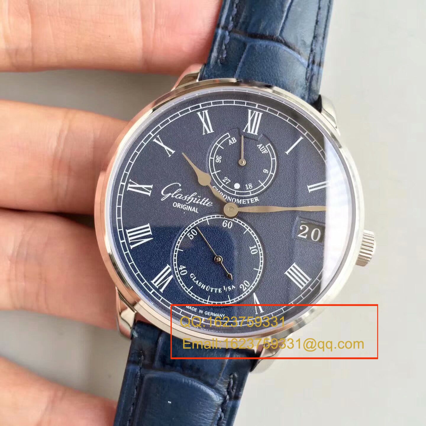 【GF一比一精高仿手表】glashuette original原创精髓议员天文台 wrist watch 系列 1-58-01-05-34-30 wrist watch  / GLA042
