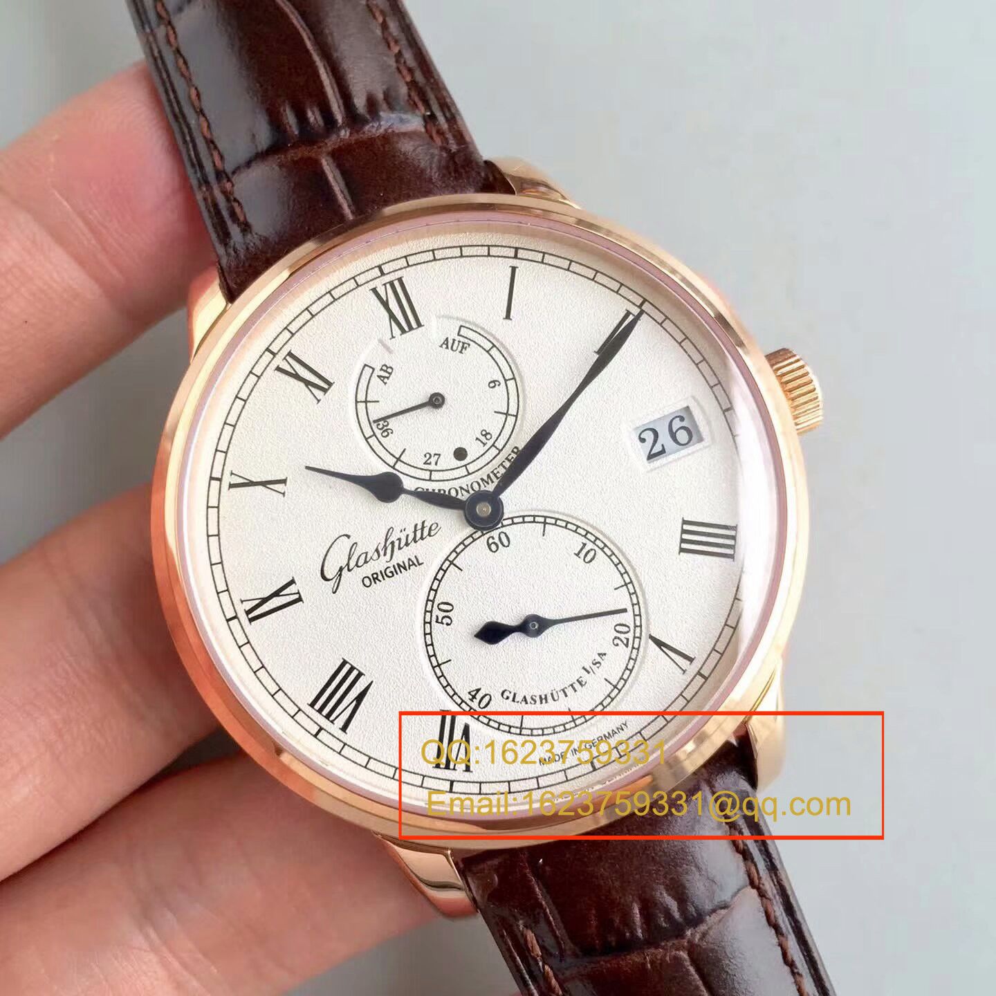 【GF一比一超A复刻高仿手表】glashuette original原创精髓议员天文台 wrist watch 系列 1-58-01-01-01-04 wrist watch  / GLA043