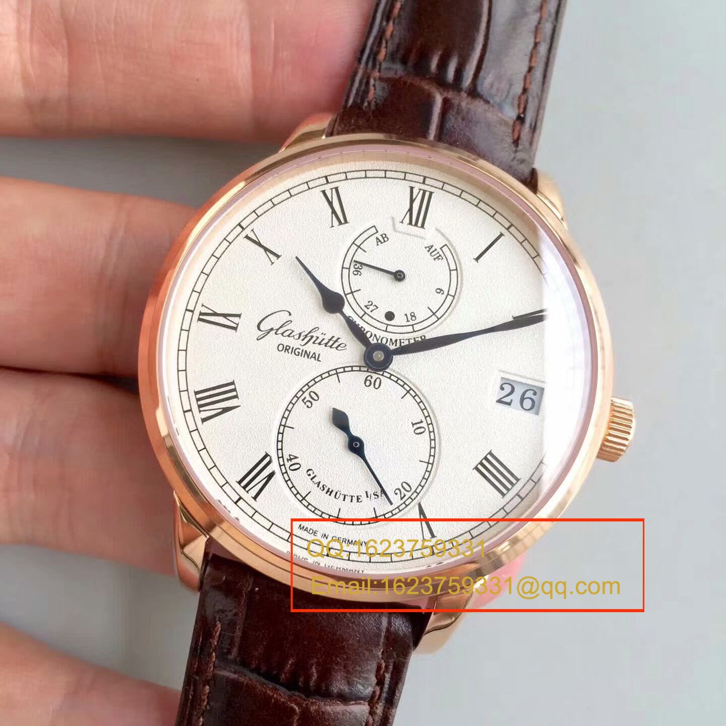 【GF一比一超A复刻高仿手表】glashuette original原创精髓议员天文台 wrist watch 系列 1-58-01-01-01-04 wrist watch  / GLA043