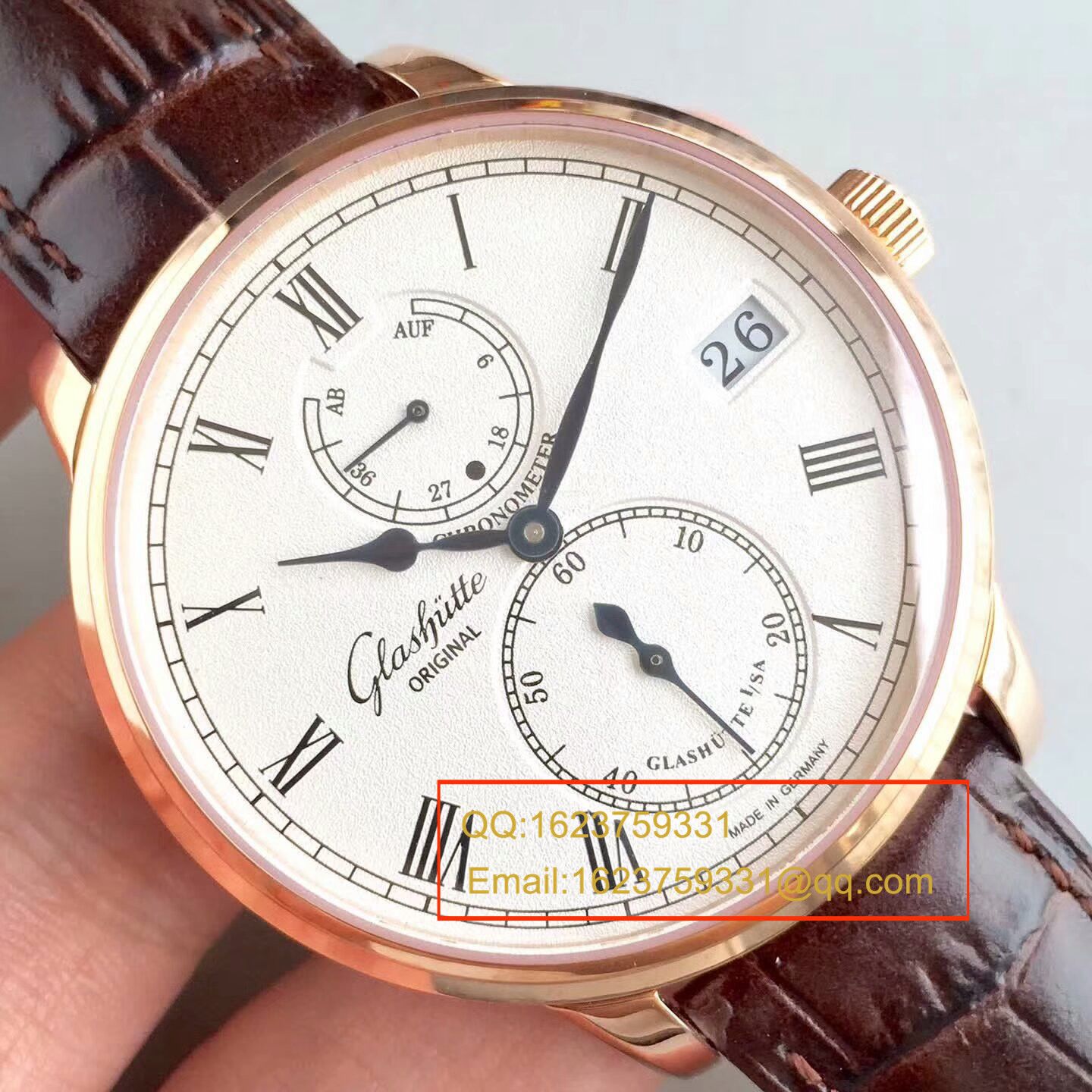 【GF一比一超A复刻高仿手表】glashuette original原创精髓议员天文台 wrist watch 系列 1-58-01-01-01-04 wrist watch  / GLA043