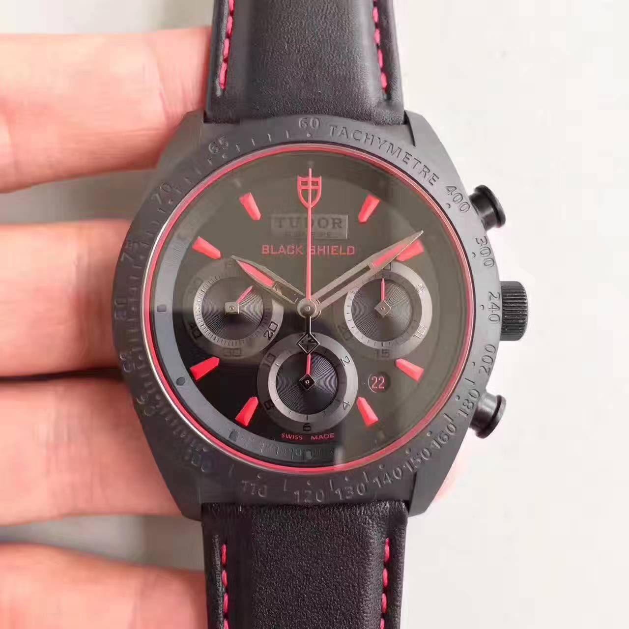 【ZF Factory 1:1复刻高仿手表】Tudor 《杜卡迪大魔鬼》FASTRIDER BLACK SHIELD系列42000CR橡胶 watchband   wrist watch  / DTBC006