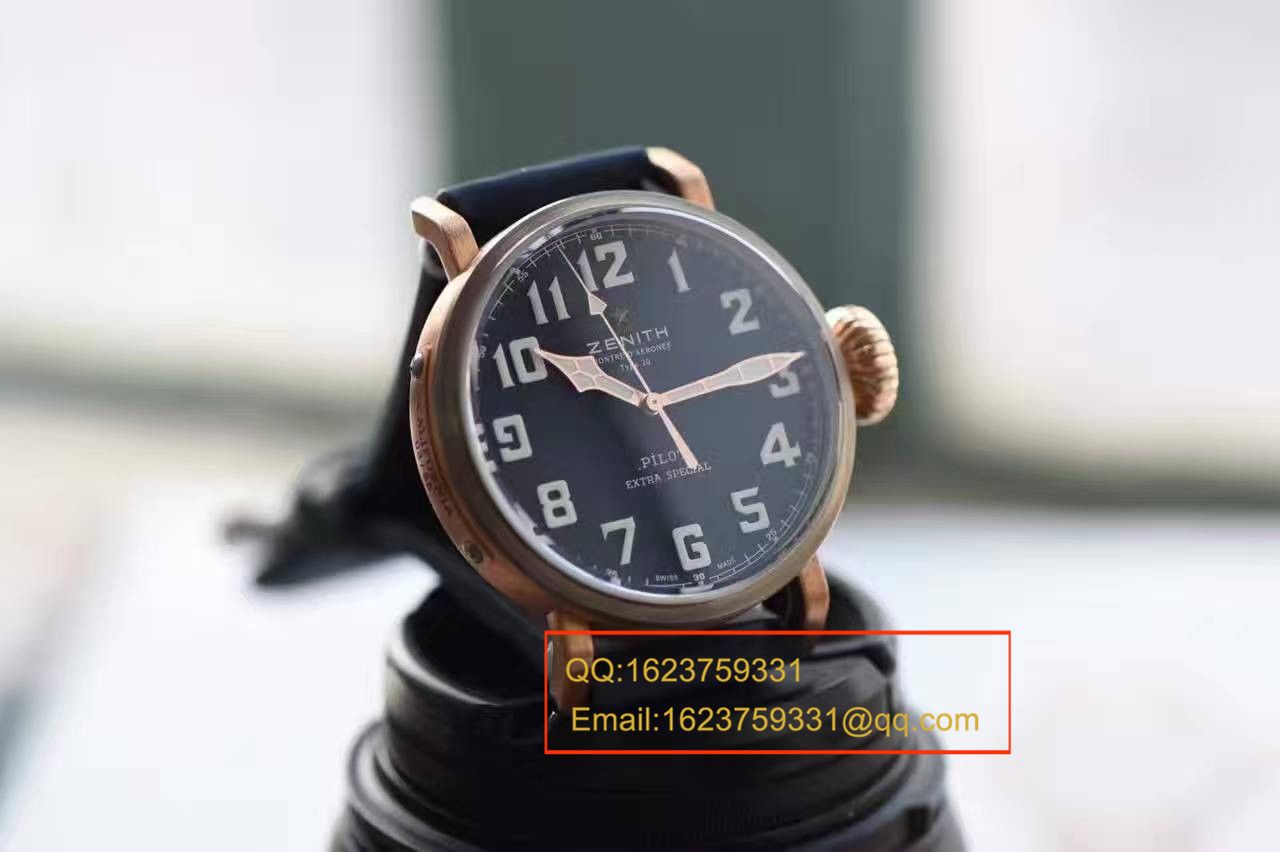 【独家视频测评XF Factory 一比一高仿手表】真力时Pilot Type 20 Extra Special Westime特别限量 wrist watch  / ZSLBE015