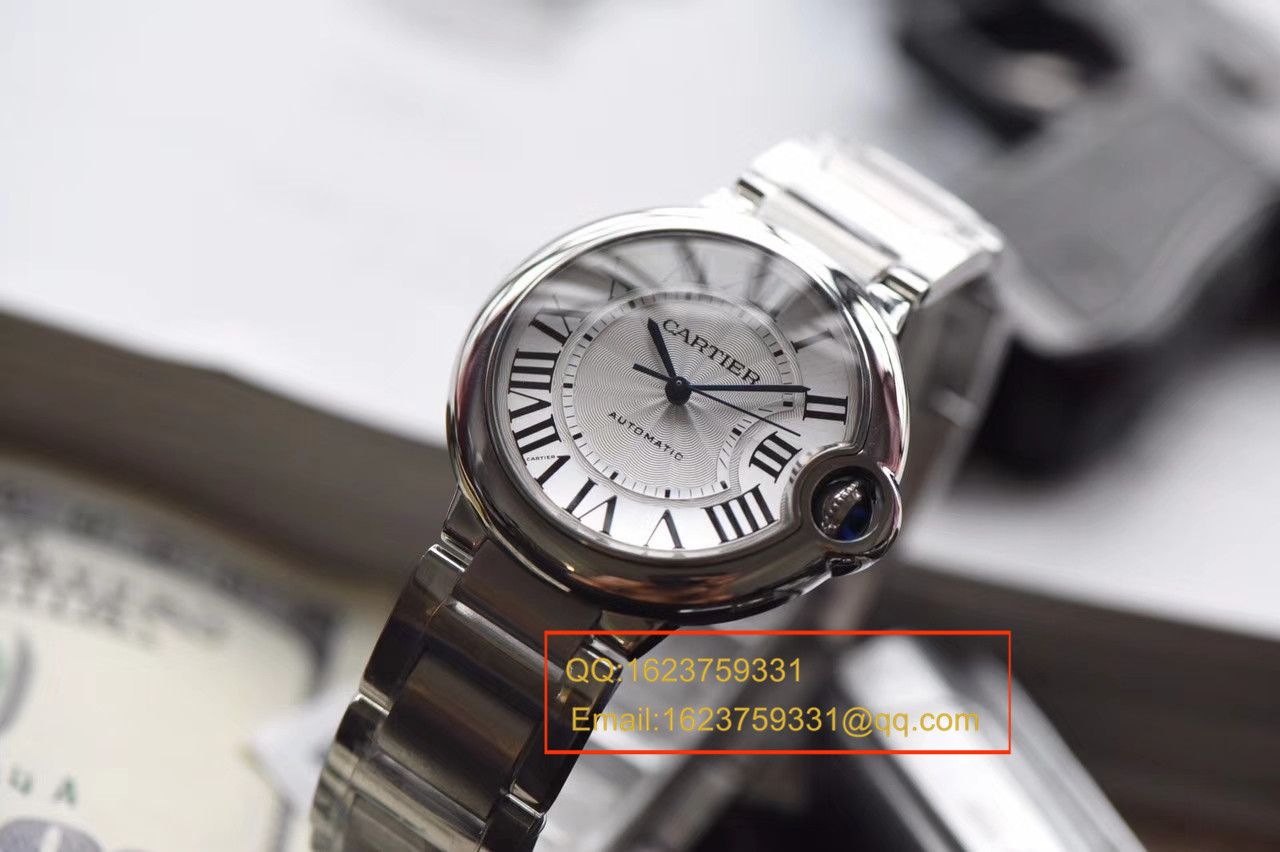 【独家视频测评V6 Factory 一比一超A高仿手表】 Cartier  蓝气球系列女装大号蓝气球36毫米W6920046 / KAF129