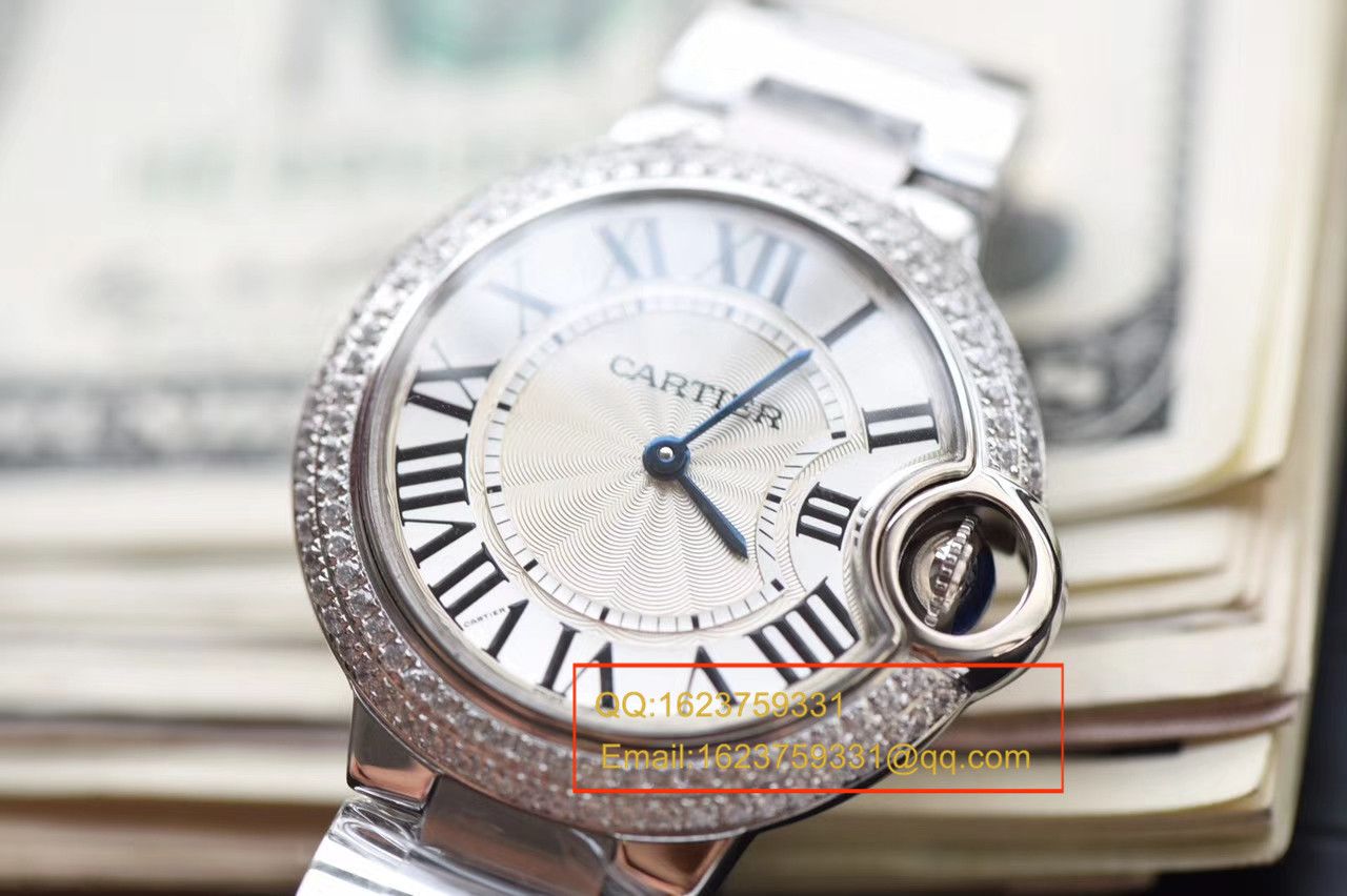 【V6 Factory 一比一超A高仿手表】 Cartier  蓝气球系列小号33毫米女士石英 Movement  wrist watch  / KAF127