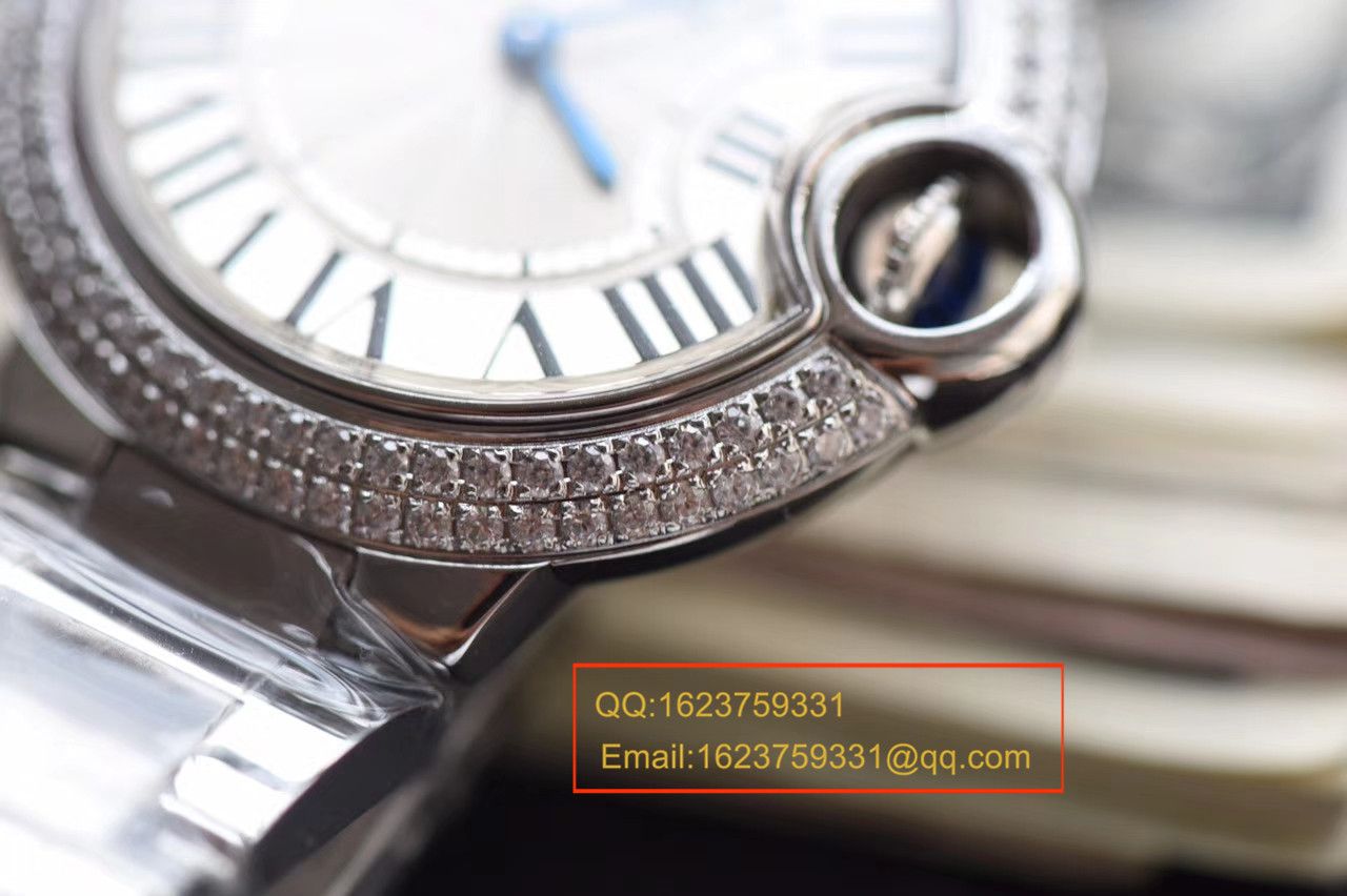 【V6 Factory 一比一超A高仿手表】 Cartier  蓝气球系列小号33毫米女士石英 Movement  wrist watch  / KAF127