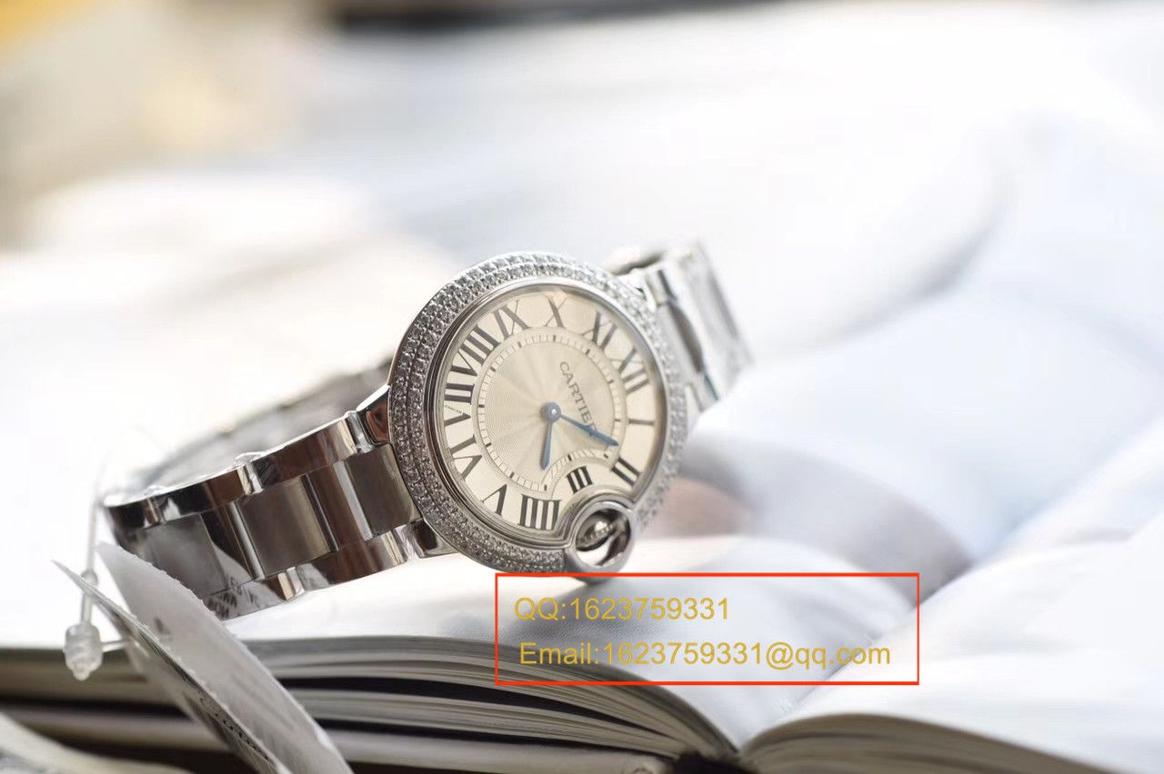 【V6 Factory 一比一超A高仿手表】 Cartier  蓝气球系列小号33毫米女士石英 Movement  wrist watch  / KAF127