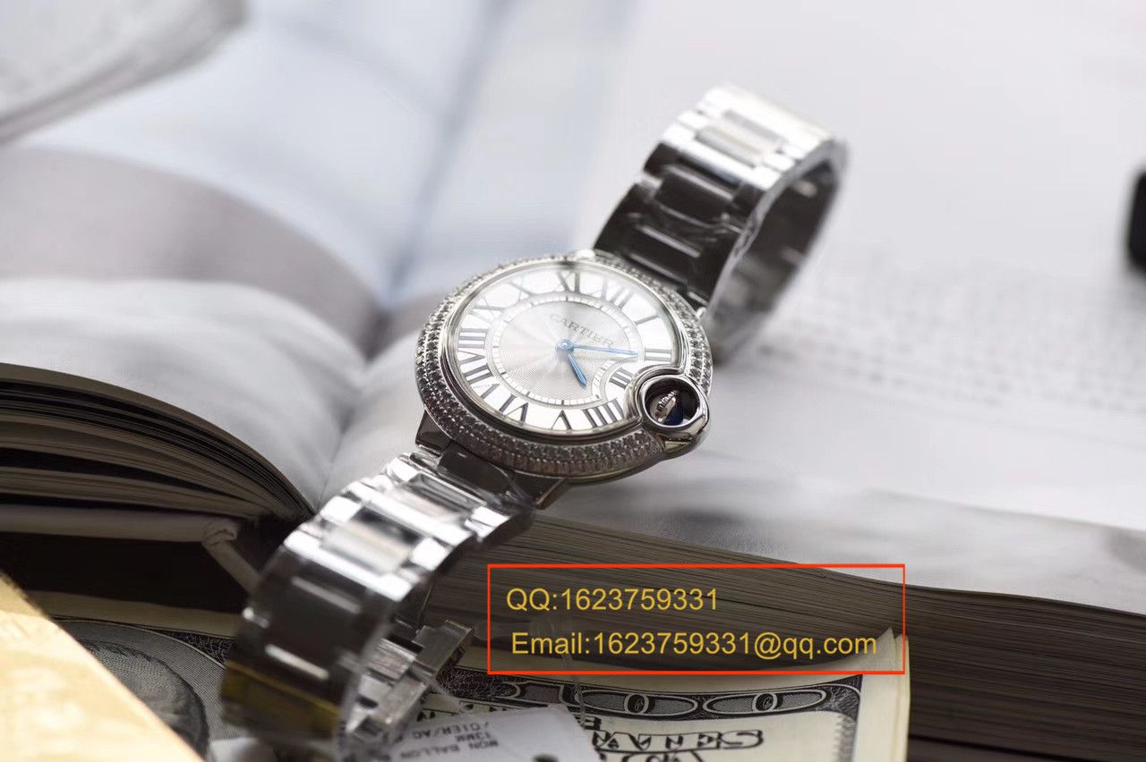 【V6 Factory 一比一超A高仿手表】 Cartier  蓝气球系列小号33毫米女士石英 Movement  wrist watch  / KAF127