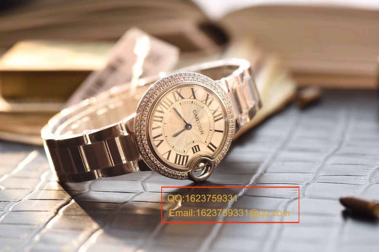 【V6 Factory 一比一超A高仿手表】 Cartier  蓝气球系列小号33毫米女士石英 Movement  wrist watch  / KAF127