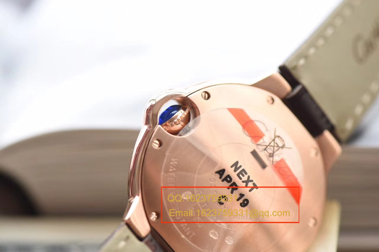 【独家视频测评V6 Factory 一比一超A高仿手表】 Cartier  小号蓝气球系列33毫米W6920097女士 wrist watch  / K126
