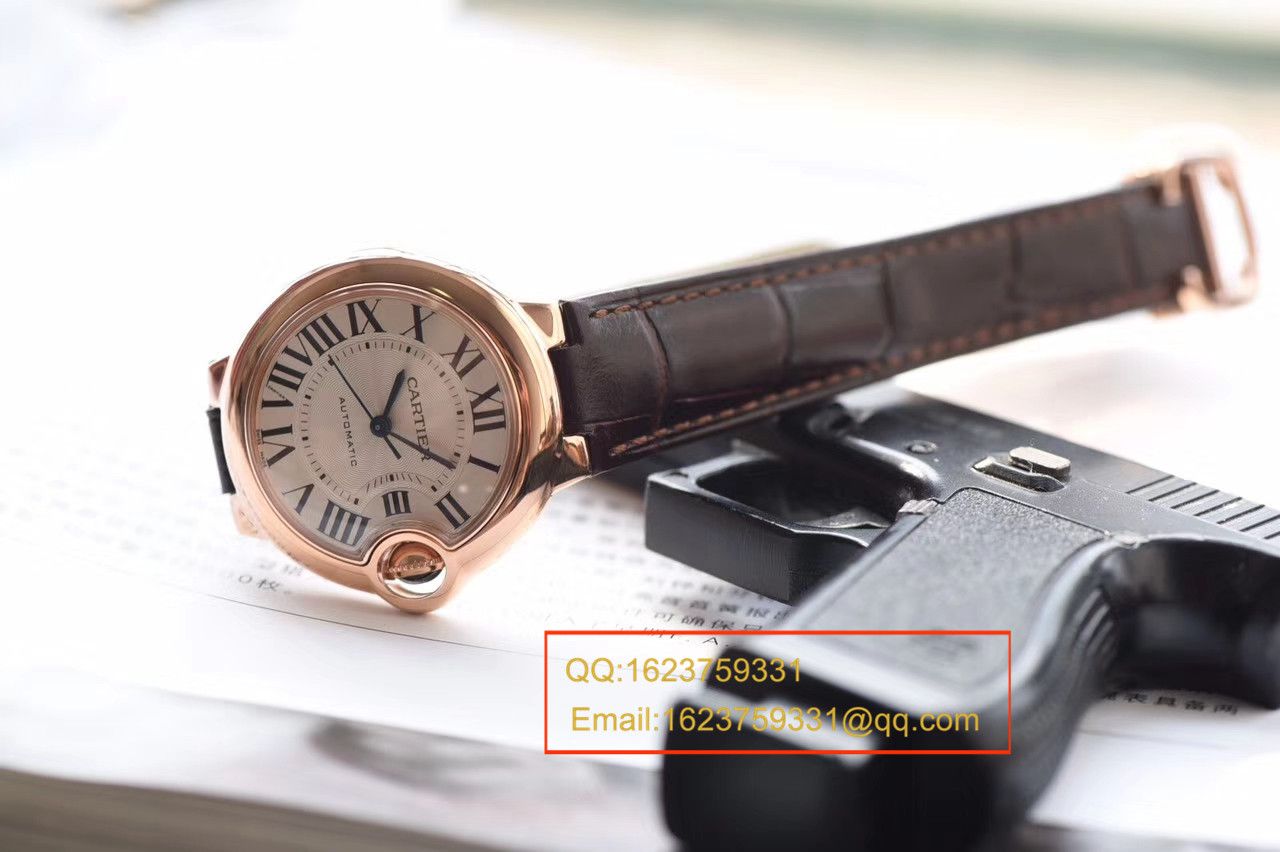 【独家视频测评V6 Factory 一比一超A高仿手表】 Cartier  小号蓝气球系列33毫米W6920097女士 wrist watch  / K126