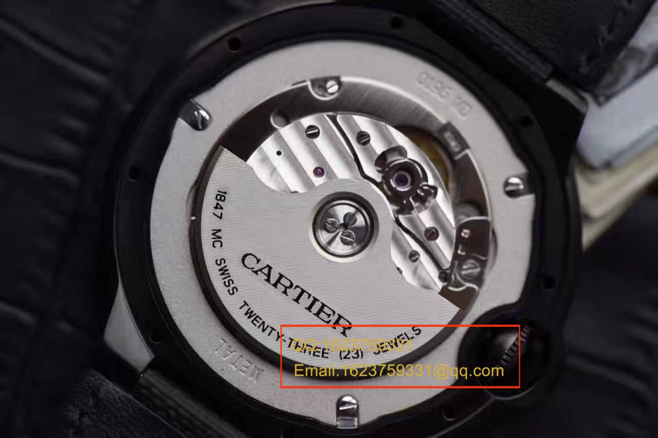 【独家视频测评V6 Factory 1:1高仿手表】 Cartier  蓝气球系列黑武士WSBB0015男表42毫米V2版本 / KAH096