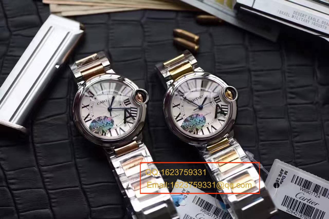 【独家视频测评V6 Factory 1:1超A高仿手表】 Cartier  中号蓝气球36毫米系列W2BB0012女士 wrist watch  / K095