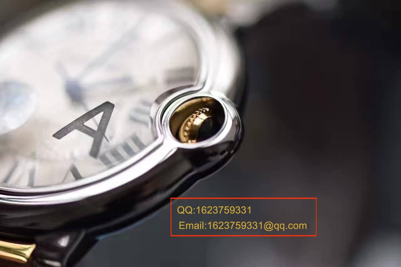 【独家视频测评V6 Factory 1:1超A高仿手表】 Cartier  中号蓝气球36毫米系列W2BB0012女士 wrist watch  / K095