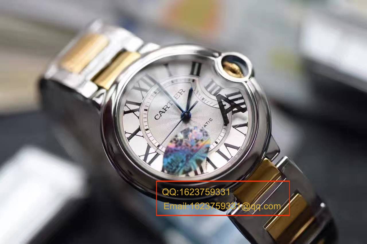 【独家视频测评V6 Factory 1:1超A高仿手表】 Cartier  中号蓝气球36毫米系列W2BB0012女士 wrist watch  / K095