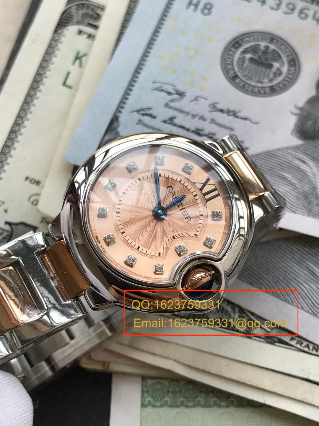 【视频解析小号蓝气球28毫米】V6 Factory 1:1复刻高仿手表之 Cartier  蓝气球系列WE902052石英女表 / K084
