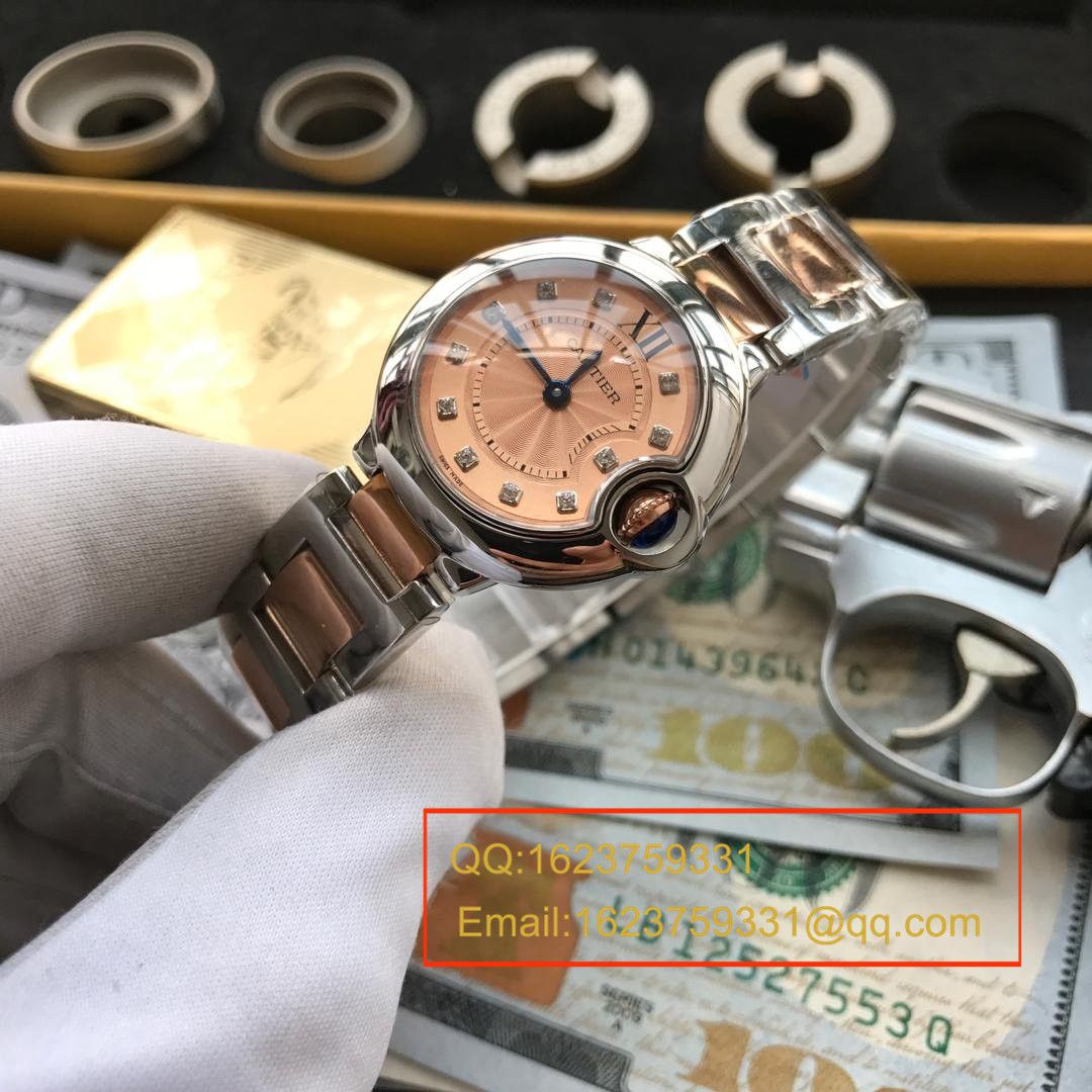 【视频解析小号蓝气球28毫米】V6 Factory 1:1复刻高仿手表之 Cartier  蓝气球系列WE902052石英女表 / K084