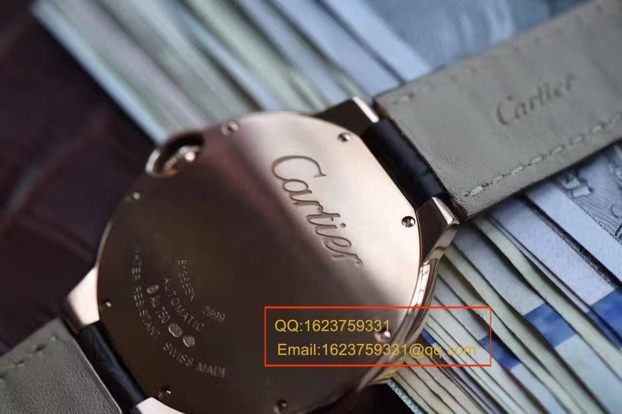 【独家视频测评V6 Factory 一比一超A高仿手表】 Cartier  大号蓝气球42毫米W6900651玫瑰金 wrist watch  / K043