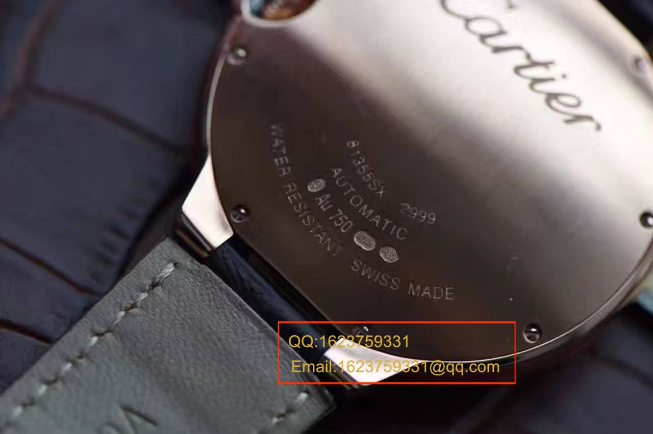 【独家视频测评V6 Factory 一比一超A高仿手表】 Cartier  大号蓝气球42毫米W6900651玫瑰金 wrist watch  / K043