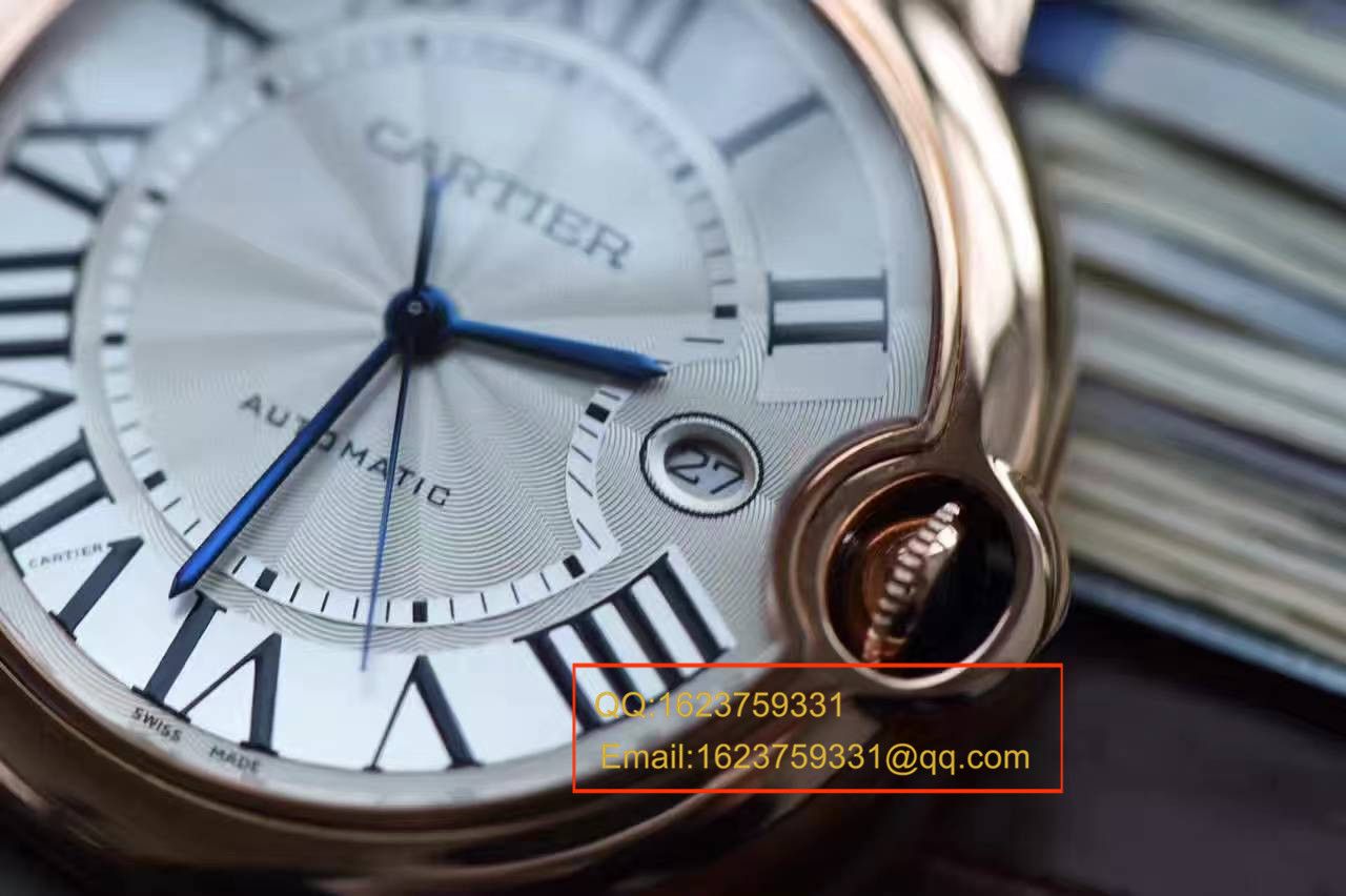 【独家视频测评V6 Factory 一比一超A高仿手表】 Cartier  大号蓝气球42毫米W6900651玫瑰金 wrist watch  / K043