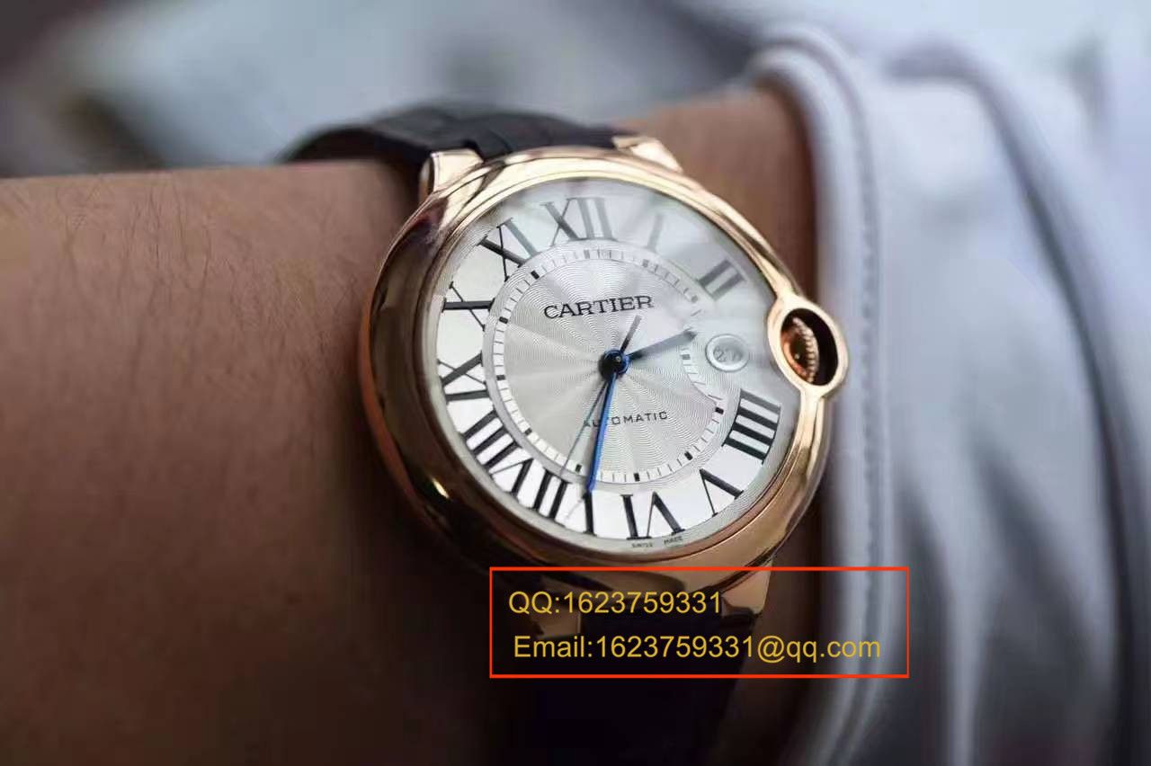 【独家视频测评V6 Factory 一比一超A高仿手表】 Cartier  大号蓝气球42毫米W6900651玫瑰金 wrist watch  / K043