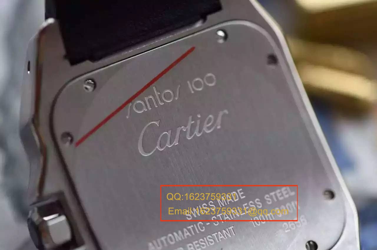 【视频解析V6 Factory 1:1超A高精仿手表】 Cartier   Santos 自动机械男表W20106X8机械 wrist watch  / KBA032