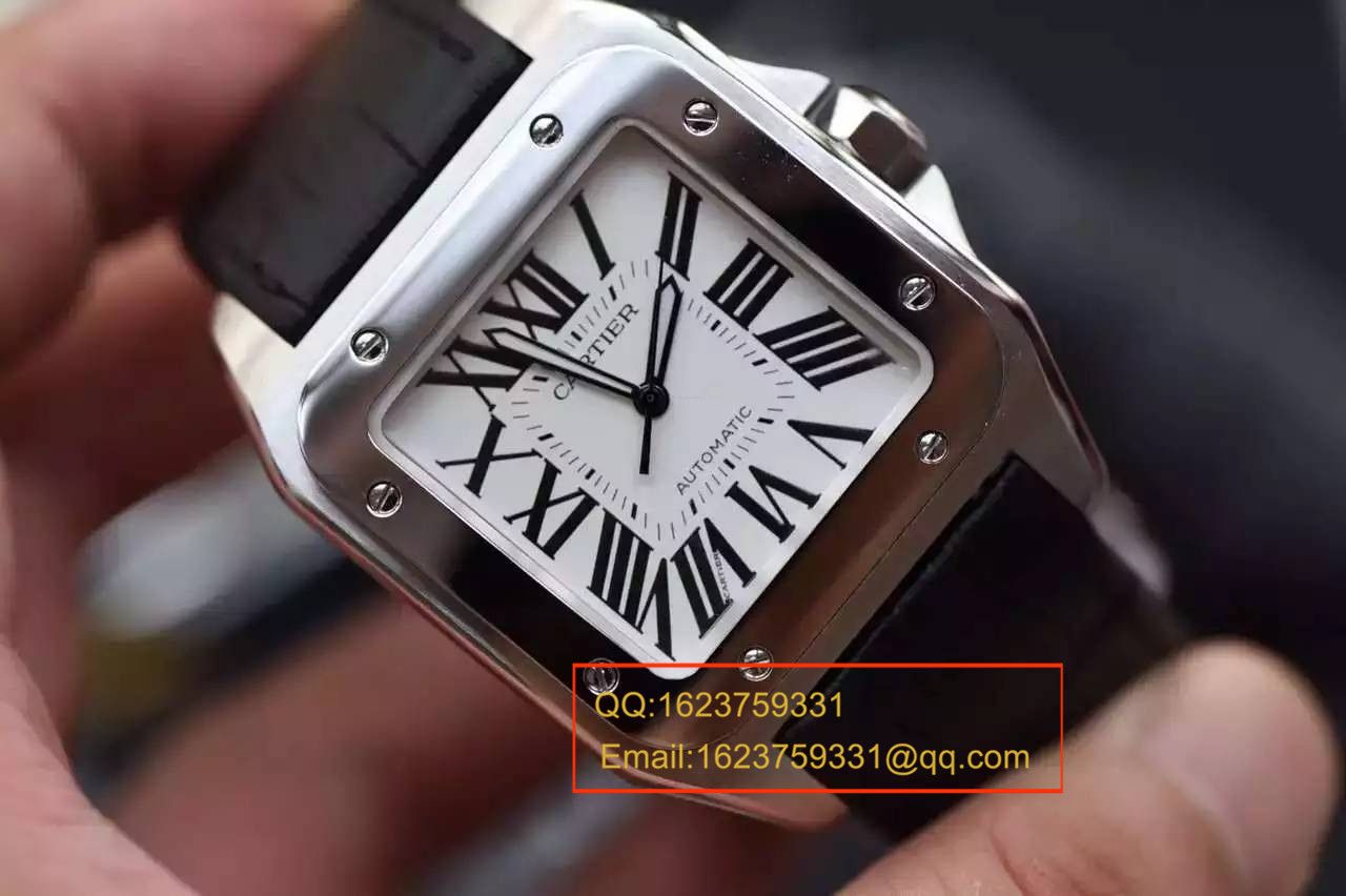 【视频解析V6 Factory 1:1超A高精仿手表】 Cartier   Santos 自动机械男表W20106X8机械 wrist watch  / KBA032