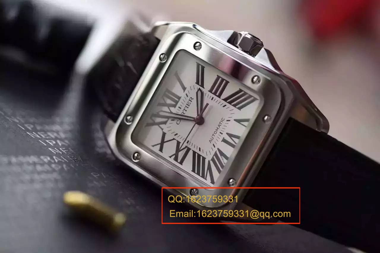 【视频解析V6 Factory 1:1超A高精仿手表】 Cartier   Santos 自动机械男表W20106X8机械 wrist watch  / KBA032