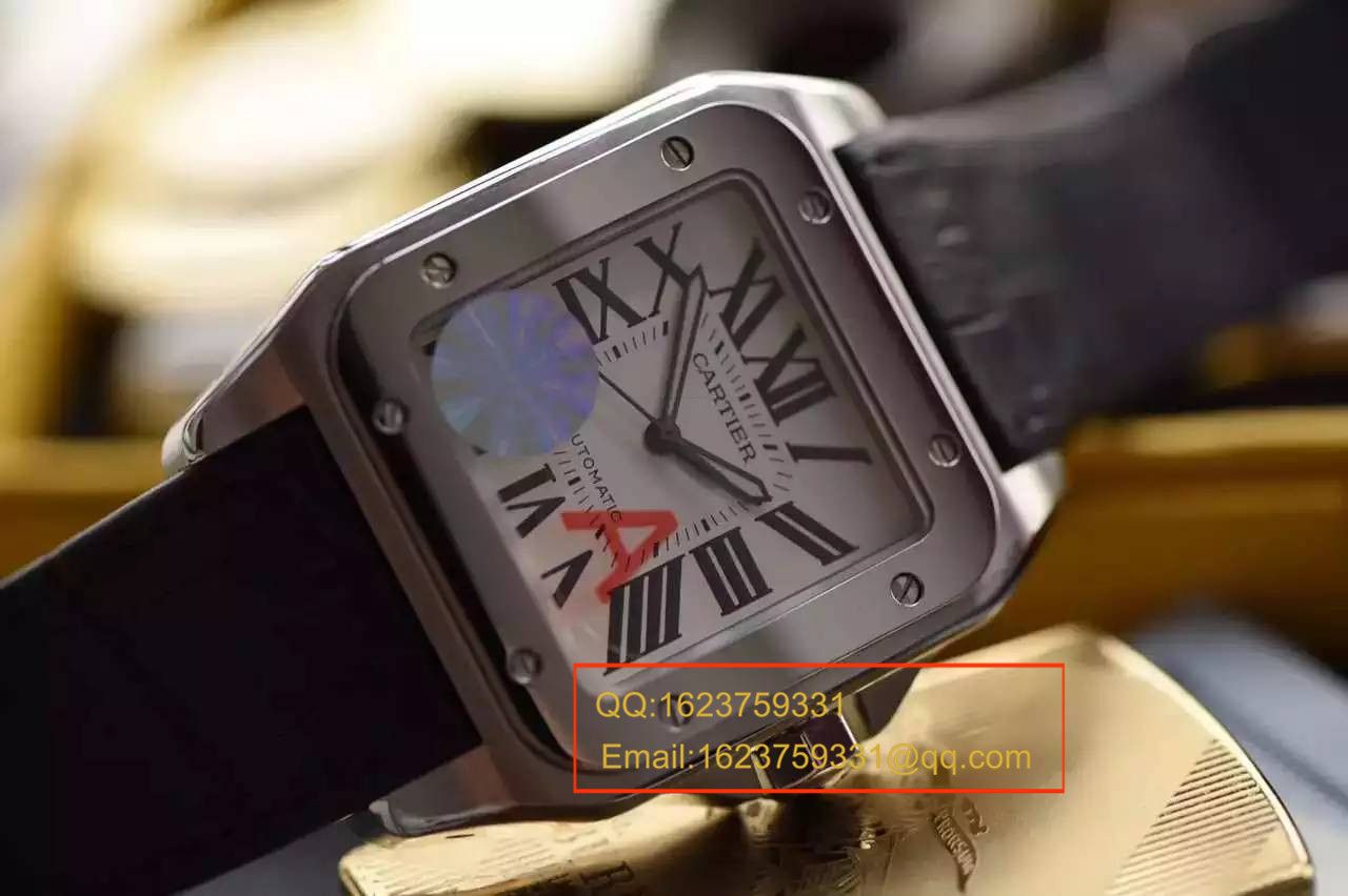 【视频解析V6 Factory 1:1超A高精仿手表】 Cartier   Santos 自动机械男表W20106X8机械 wrist watch  / KBA032