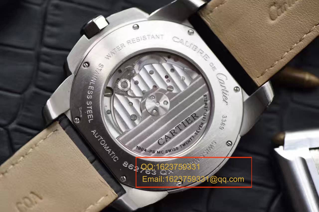 【独家视频解析JF一比一超A高仿手表】 Cartier  CALIBRE DE  Cartier 卡历博系列W7100013 wrist watch  / KAI026
