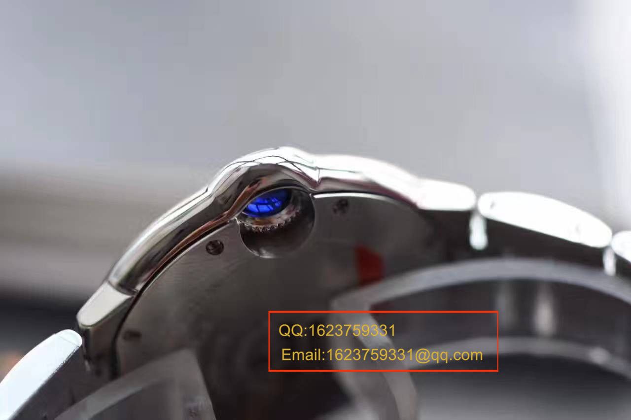 【独家视频解析V6 Factory 一比一超A高仿手表】 Cartier  蓝气球系列小号33毫米机械女表W6920071/W6920085 / K117