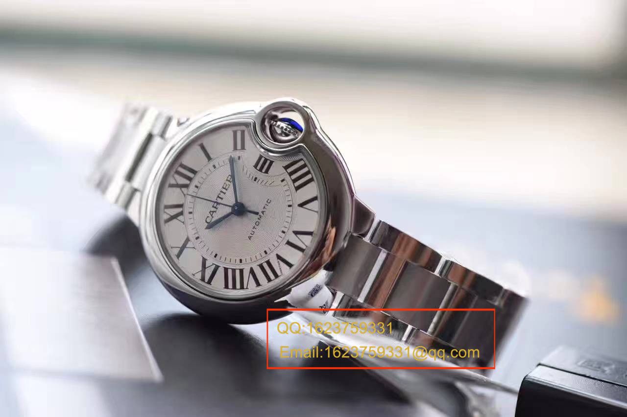 【独家视频解析V6 Factory 一比一超A高仿手表】 Cartier  蓝气球系列小号33毫米机械女表W6920071/W6920085 / K117